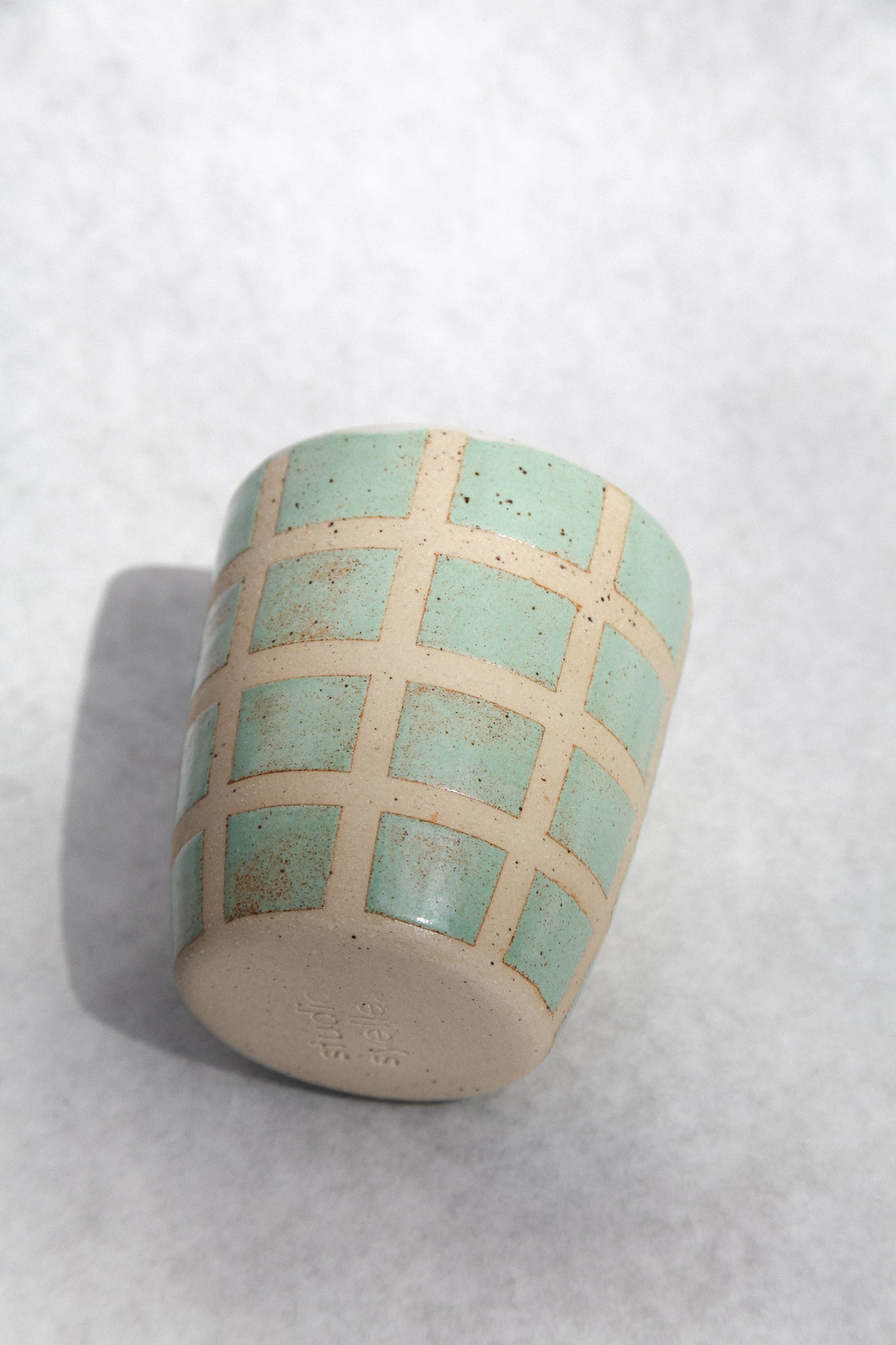 pistachio checkered cup