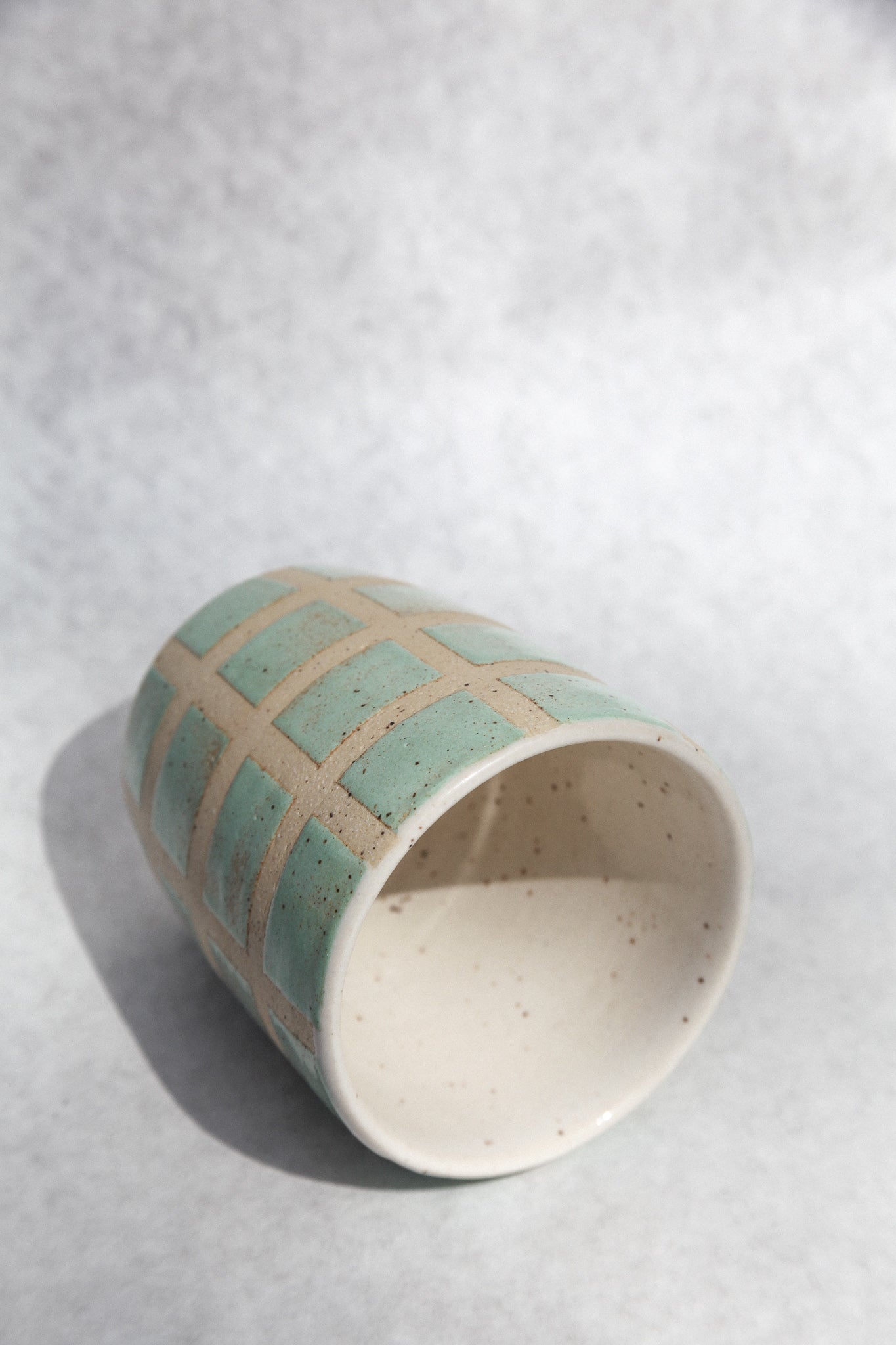 pistachio checkered cup