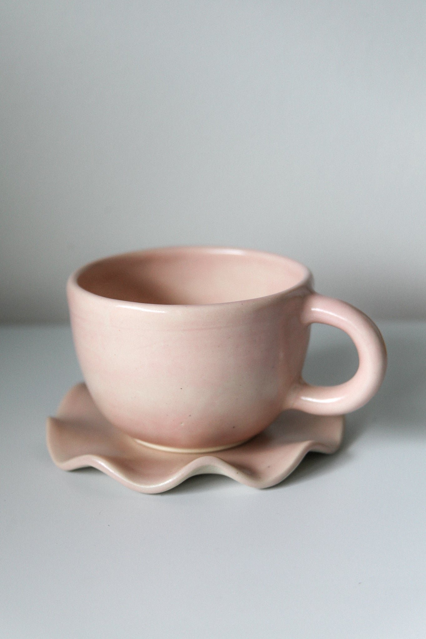 pink tea set