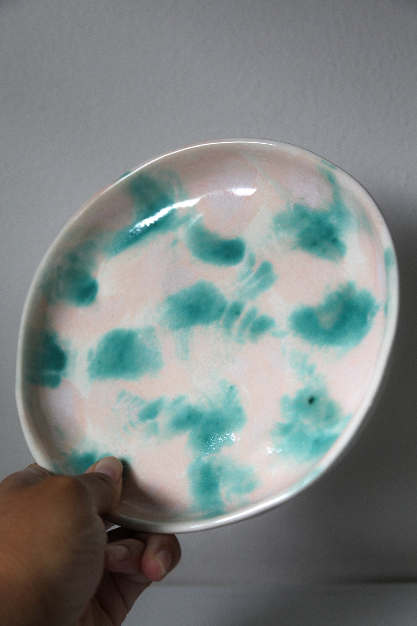 brushed shallow bowl